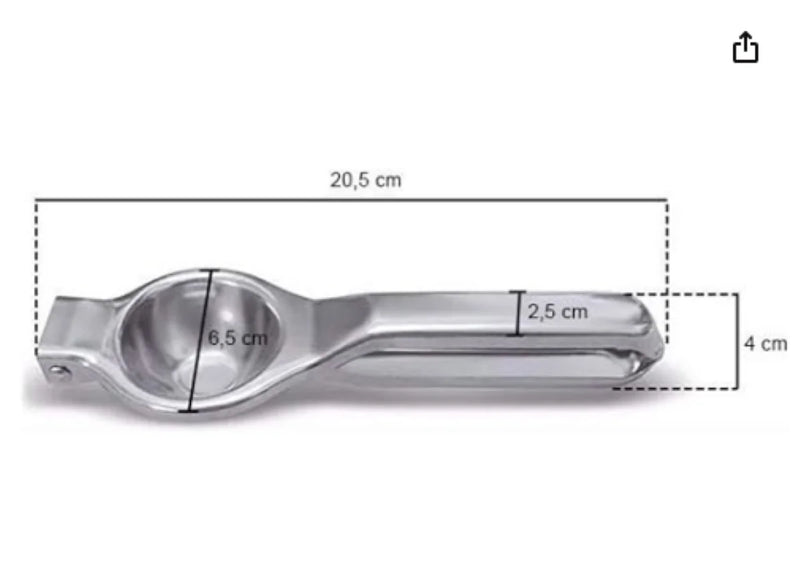 Manual Chef Gourmet Espremedor de Limão Laranja Aço Inox Super Forte - Envio Imediato para Todo Brasil