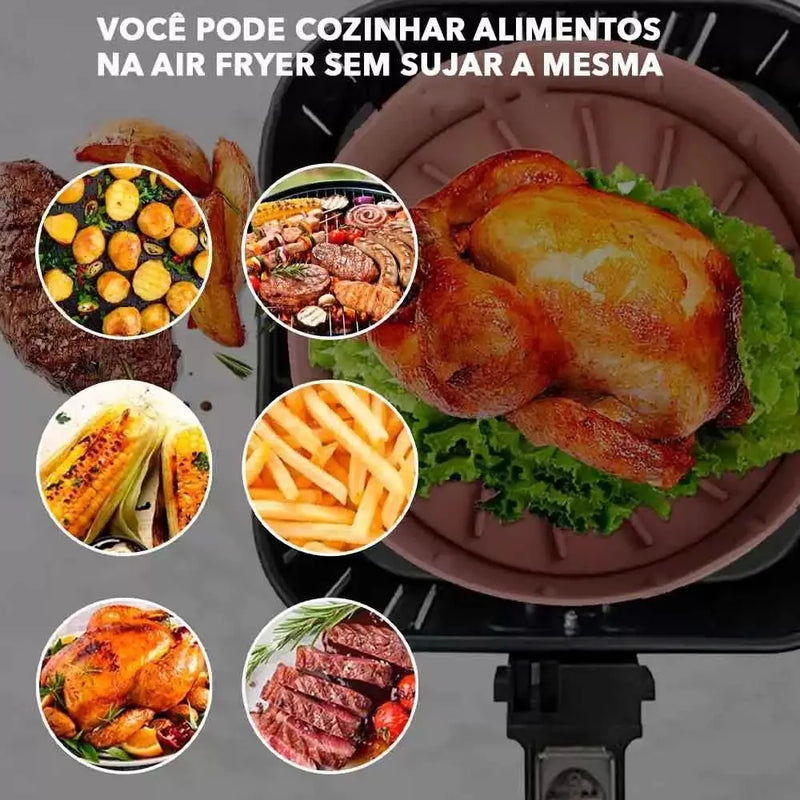 Capas Protetoras de Silicone para AirFryer Kit 6  Medidas Diferentes