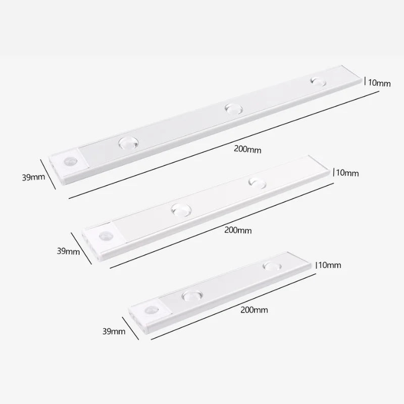 Luminária Led Magnética Com Sensor De Movimento Fácil Instalação Design Elegante E Moderno - ENVIO IMEDIATO PARA TOD BRASIL