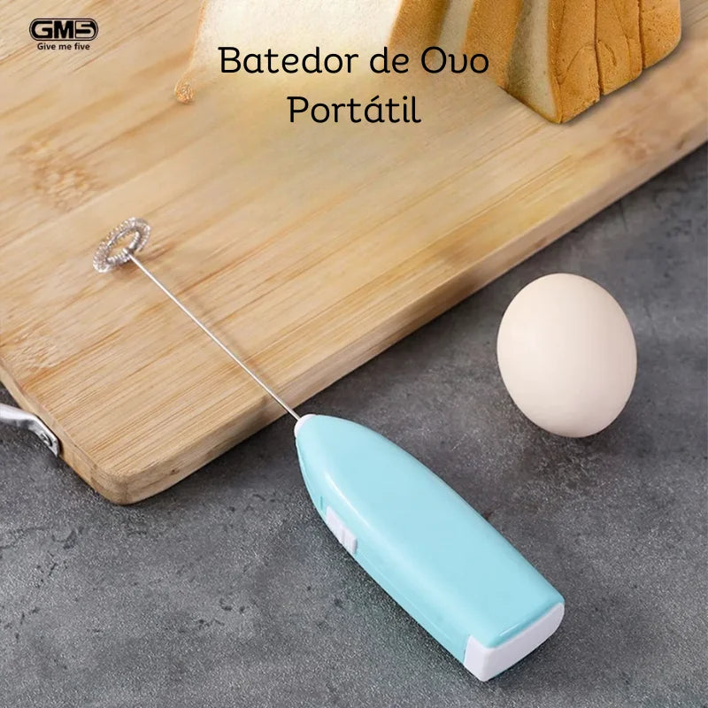 Batedor de ovo portátil, mini batedor elétrico de leite, misturador para casa, batedor de café