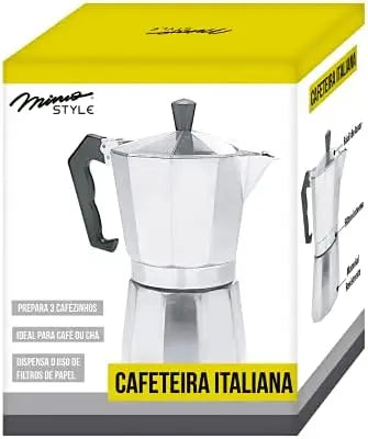 Cafeteira  Expresso  de Alumínio de 150ml a 600ml